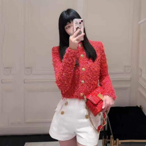 balmain tweed cropped jacket